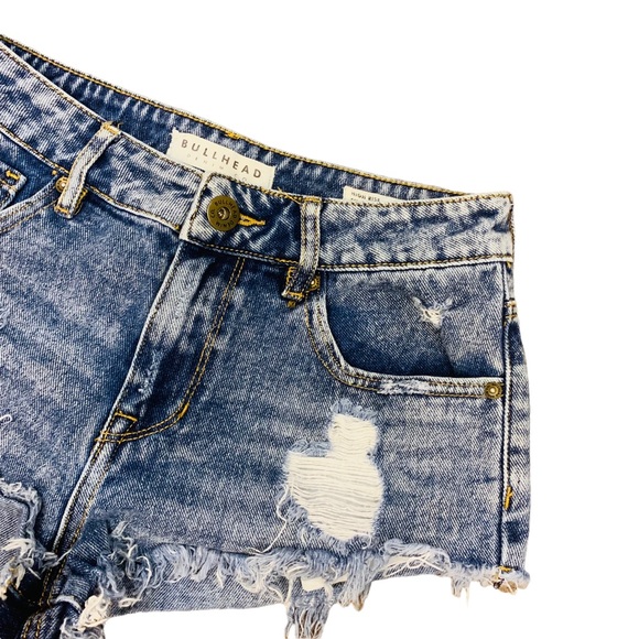PacSun Bullhead High Rise Short Cut off Denim 3258 - Picture 2 of 7
